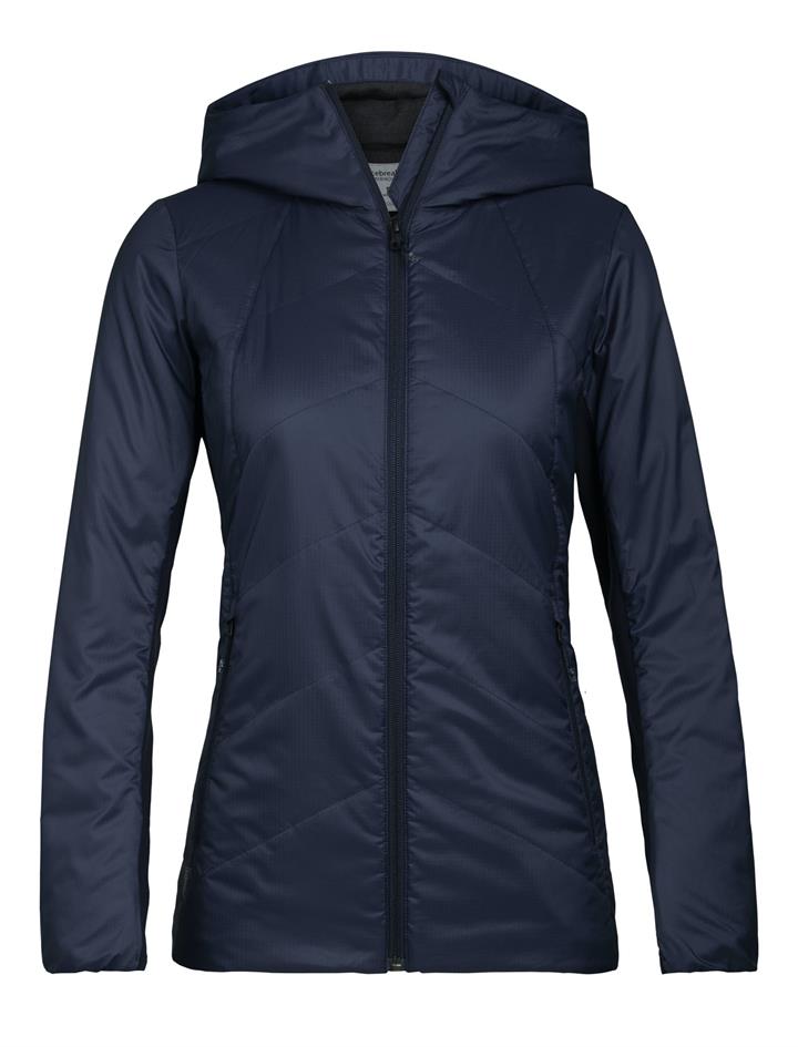 Icebreaker Sale | Women'sWmns Helix Hooded Jacket | Navy / S | Wool Jackets | Afterpay Available