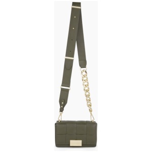 Ideal Of Sweden Sale | Women's Crossbody Bag Braided Khaki | One Size | Fashion Handbags | Afterpay Available