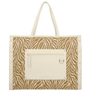 Ideal Of Sweden Sale | Women's Tote Icône Zebra Jacquard | Natural / One Size | Canvas Tote Bags | Afterpay Available