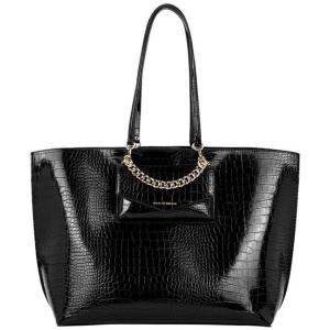 Ideal Of Sweden Sale | Women's Tote Tulip Chain Neo Noir Croco Recycled | One Size | NA Tote Bags | Afterpay Available