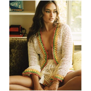 Its Now Cool Sale | Women's CROCHET JACKET | Barbados | XS/S | Cotton Jackets | Afterpay Available