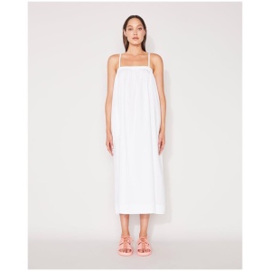 Jac And Mooki Sale Women's EVERYDAY DRESS WHITE XS Cotton Midi Dresses Afterpay Available