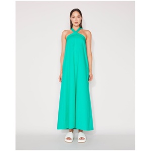 Jac And Mooki Sale Women's HALTER DRESS POOL GREEN S Cotton Maxi Dresses Afterpay Available