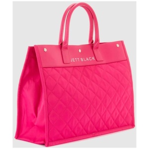 Jett Black Sale Women's The Brooklyn Pink Large Tote Bag One Size Leather Tote Bags Afterpay Available