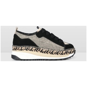 Jo Mercer Sale | Women's ARAVA SNEAKERS BLACK MULTI | EU 36 | Leather Sneakers | Afterpay Available