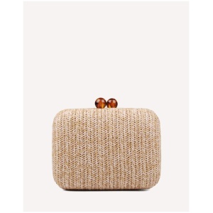 Jo Mercer Sale Women's ZOELLA CLUTCH NATURAL RAFFIA Natural / One Size Leather Handbags Afterpay Available