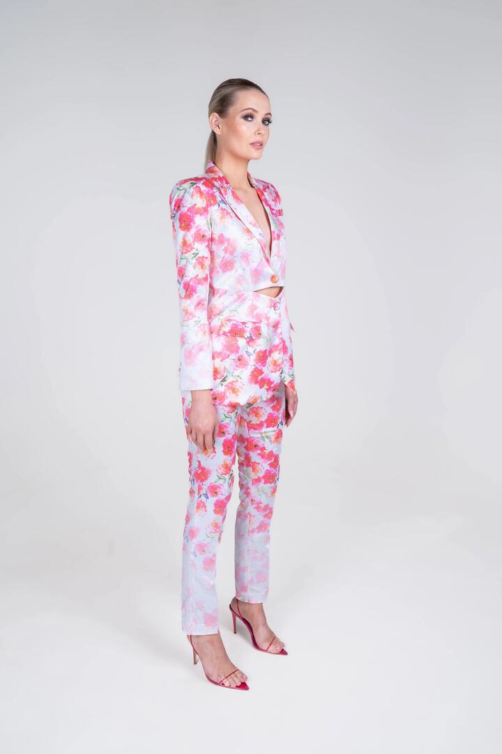 Justin Tong Sale | Women's Winter Bloom Pant | Multi / 14 | Designer Pants | Afterpay Available