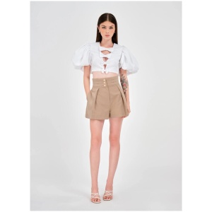 Justin Tong Sale | Women's Zoe Shorts | 6 | Cotton Designer Shorts | Afterpay Available