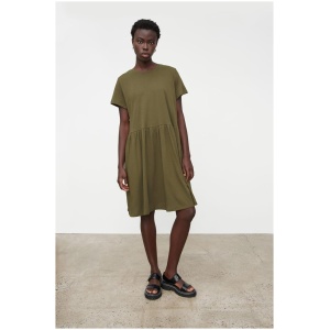 Kowtow Sale Women's Gather Tee Dress XS Cotton Mini Dresses Afterpay Available