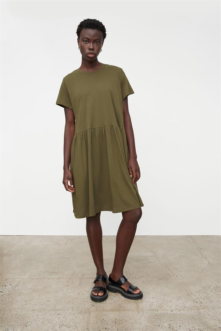 Kowtow Sale Women's Gather Tee Dress XS Cotton Mini Dresses Afterpay Available