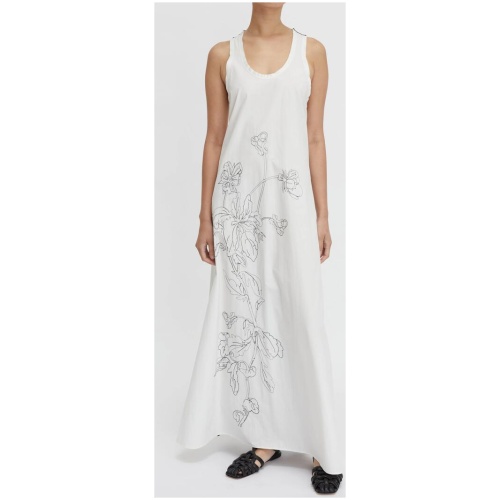 Lee Mathews Sale Women's Maggie Dress Natural / 1 Cotton Designer Maxi Dresses Afterpay Available