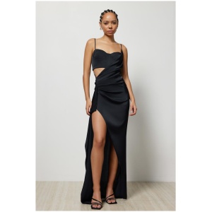 Lexi Sale Women's Dione Dress Black AU/UK 4 Spaghetti Strap Maxi Dresses Afterpay Available