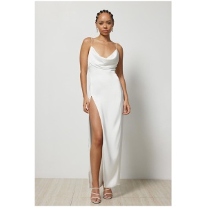 Lexi Sale Women's Mila Dress White AU/UK 10 Spaghetti Strap Maxi Dresses Afterpay Available