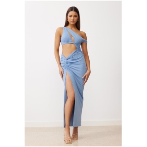 Lexi Sale Women's Mist Dress Sky Blue AU/UK 6 Elastane Midi Dresses Afterpay Available