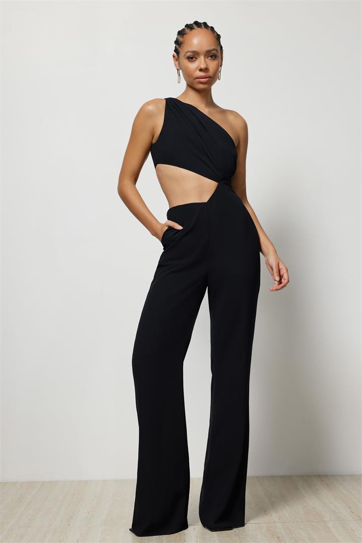 Lexi Sale | Women's Sidra Jumpsuit | Black | AU/UK 10 | SYNTHETIC Jumpsuit & Playsuit | Afterpay Available