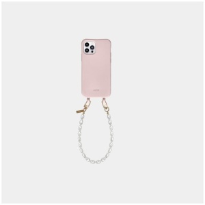 Louve Collection Sale Women's Dusty Pink Phone Case + Pearl Phone WristletÂ /Â Bracelet Iphone 15 Plus Without MagSafe Nylon Phone Case Afterpay Avai