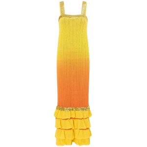 Love Bonfire The Label Sale Women's Eternal Sunshine Knit Dress Multi / XS Cotton Midi Dresses Afterpay Available