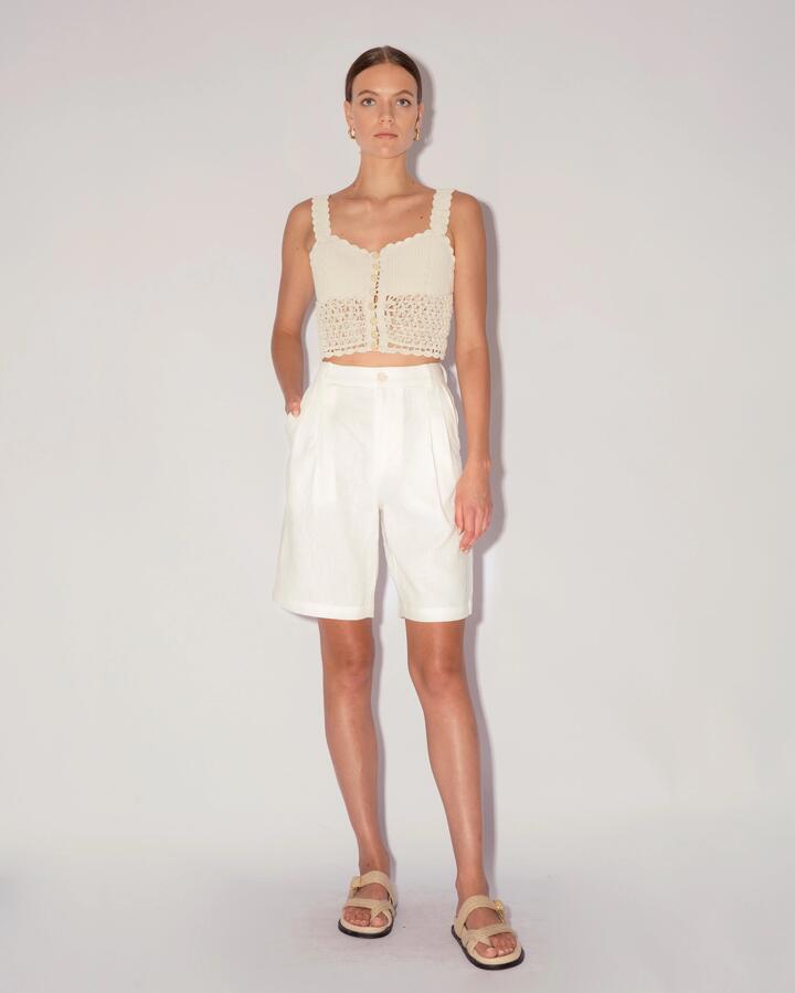 Magali Pascal Sale | Women's FLORENTINE SHORTS | M | Linen Designer Shorts | Afterpay Available