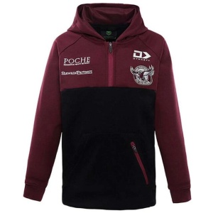 Manly Sea Eagles Junior Quarter Zip Hoodie 2022