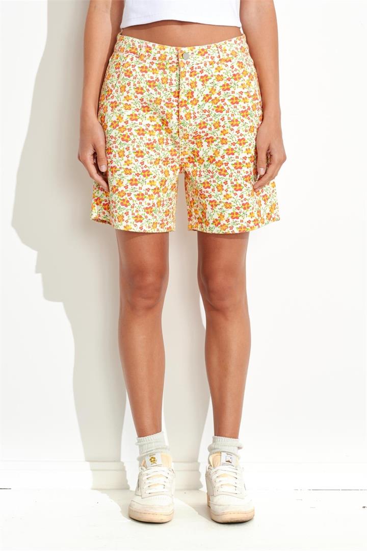 Misfit Sale | Women's HEAVENLY PEOPLE SHORT | White Floral | 6 | Shorts | Afterpay Available