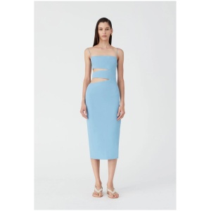 Misha Sale Women's EMELIA DRESS M Elastane Designer Midi Dresses Afterpay Available