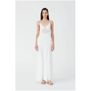 Misha Sale Women's LATICA MAXI DRESS IVORY / XS Designer Maxi Dresses Afterpay Available