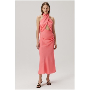 Misha Sale Women's LINNEA MIDI DRESS XXS Designer Midi Dresses Afterpay Available