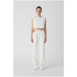 Misha Sale | Women's ROBIN FLEECE PANT | IVORY / XS | Designer Pants | Afterpay Available