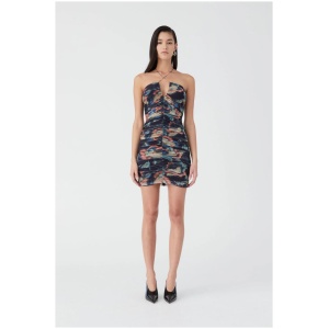 Misha Sale Women's ZADIE MINI DRESS Navy / XS Designer Mini Dresses Afterpay Available