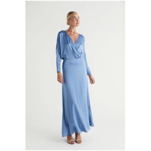 Mos The Label Sale Women's Calista Long Sleeve Wrap Maxi Dress 6 Viscose Maxi Dresses Afterpay Available