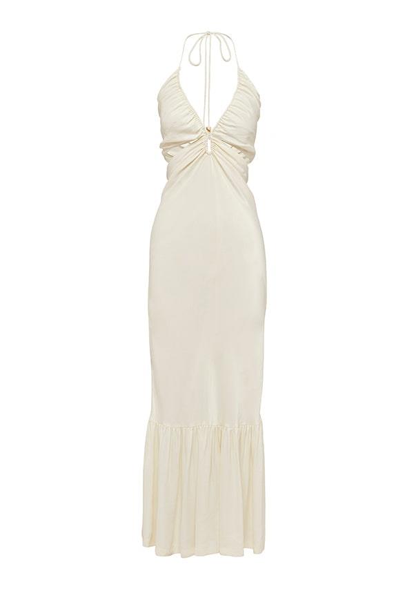 Mos The Label Sale Women's Ethereal Frill Midi Dress 8 Viscose Midi Dresses Afterpay Available