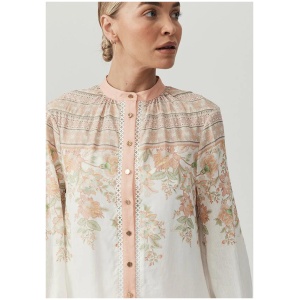 Mos The Label Sale | Women's Joanna Blouse | Rose / 6 | Viscose Shirts | Afterpay Available