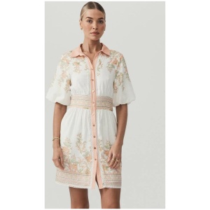 Mos The Label Sale Women's Joanna Mini Dress Pink / 8 Viscose Mini Dresses Afterpay Available