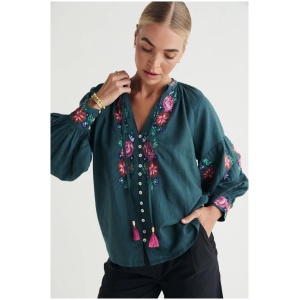 Mos The Label Sale | Women's Ophelia Blouse | 6 | Cotton Shirts | Afterpay Available