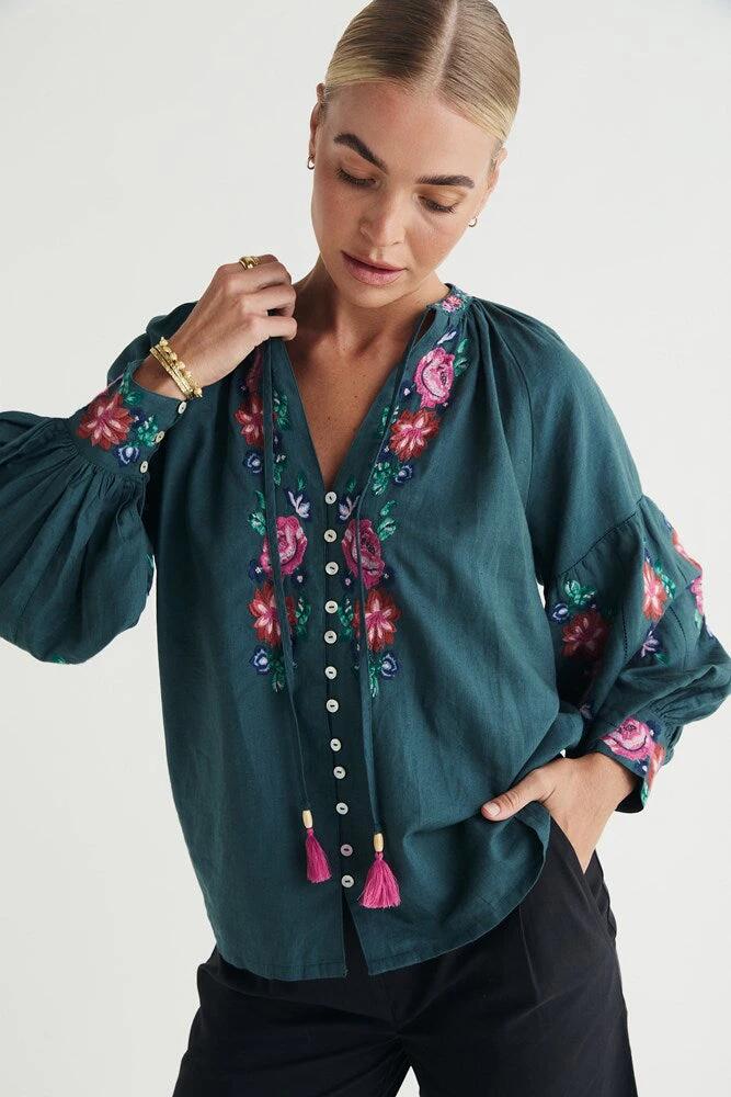 Mos The Label Sale | Women's Ophelia Blouse | 6 | Cotton Shirts | Afterpay Available