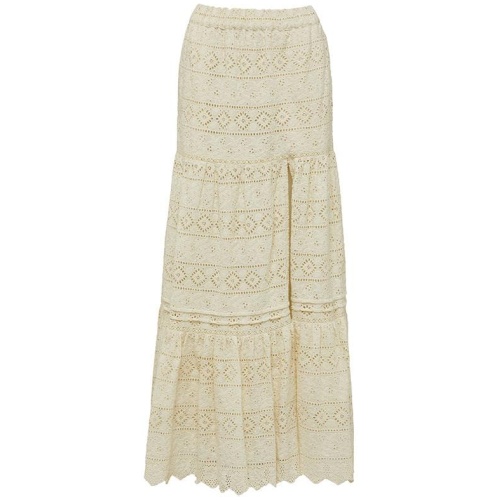 Mos The Label Sale | Women's Sunkissed Maxi Skirt | IVORY / 12 | Cotton Skirts | Afterpay Available