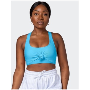 Muscle Nation Sale | Women's Exceptional Bra | Ibiza Blue | L | Nylon Sports Bras | Afterpay Available