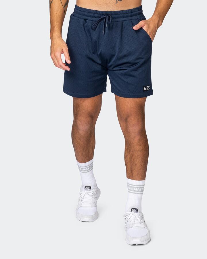 Muscle Nation Sale | Women's Lay Up 5" Shorts | Navy | Navy / L | Shorts | Afterpay Available