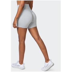 Muscle Nation Sale | Women's Seamless Bike Shorts | Steel | XS | Nylon Shorts | Afterpay Available