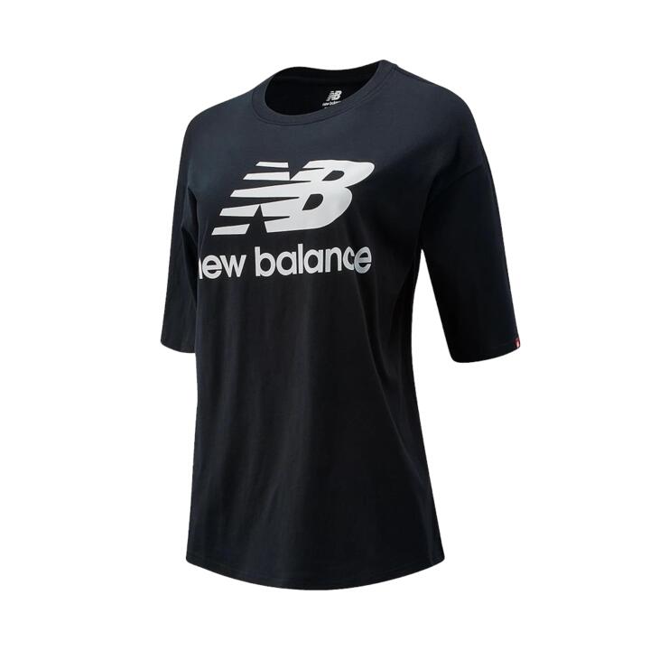 New Balance ESS Stacked Logo Oversized Tee Womens