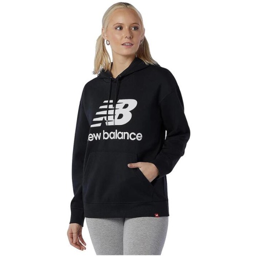 New Balance Ess Stacked Pullover Hoodie Womens