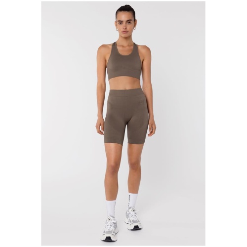 Nicky Kay Sale | Women's 7" Seamless Bike Shorts | Walnut | XS | Nylon Shorts | Afterpay Available