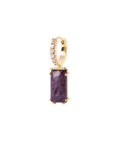 Pdpaola Sale | Women'sKAORI CHAROITE SINGLE EARRING | One Size | Fashion Earrings | Afterpay Available