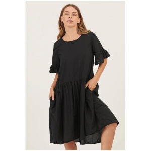 Primness Sale Women's ITOK DRESS NOIR FINAL SALE S Cotton Midi Dresses Afterpay Available