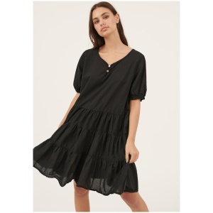 Primness Sale Women's MAYI DRESS NOIR FINAL SALE M Cotton Mini Dresses Afterpay Available