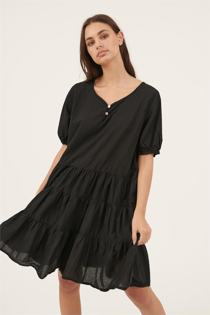 Primness Sale Women's MAYI DRESS NOIR FINAL SALE M Cotton Mini Dresses Afterpay Available