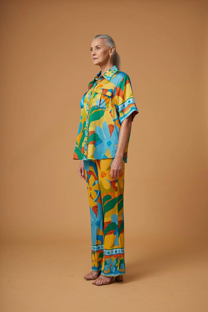 Ralf Studios Sale | Unisex|COTTESLOE PANT FLORAL ANIMAL | Multi / 8 | Viscose Pants | Afterpay Available