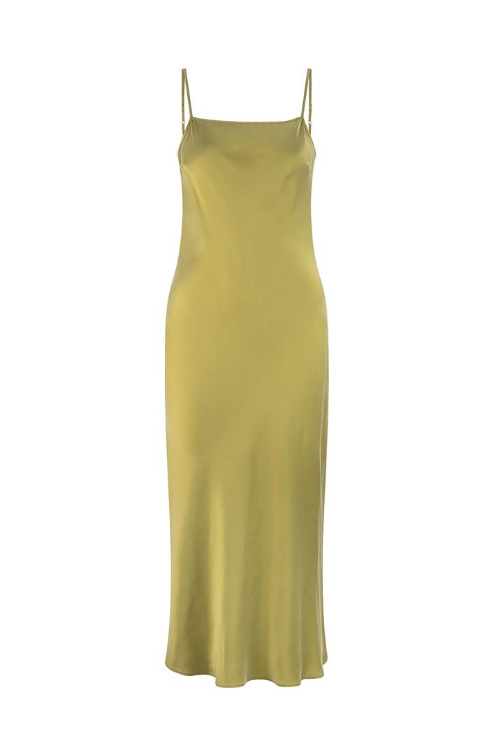 Ralf Studios Sale Women's AVALON DRESS OLIVE LOVE 14 Silk Midi Dresses Afterpay Available