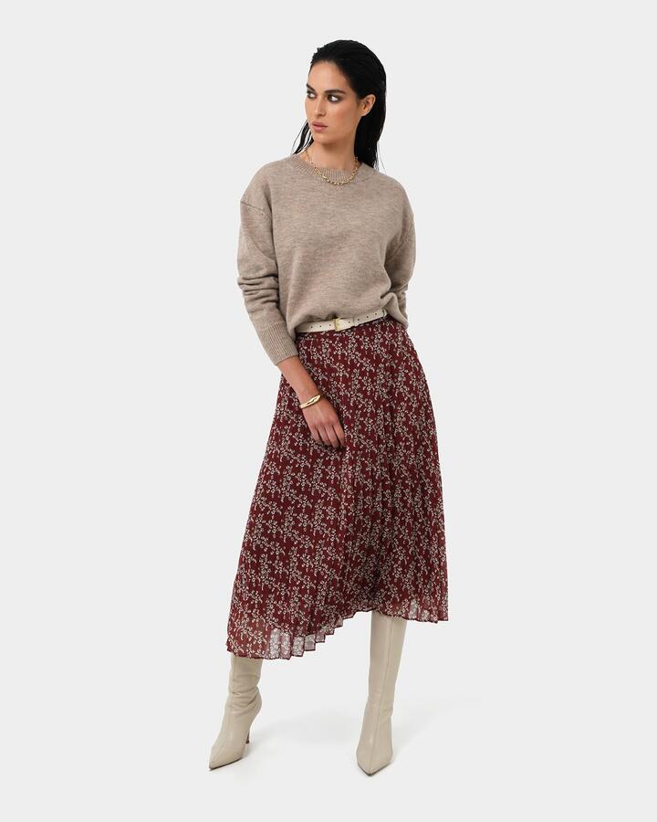 Rema Floral Pleated Skirt