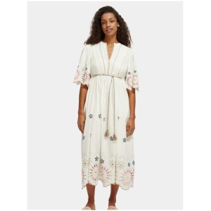 Scotch Soda Sale Women's Broderie maxi dress 36 Cotton Maxi Dresses Afterpay Available